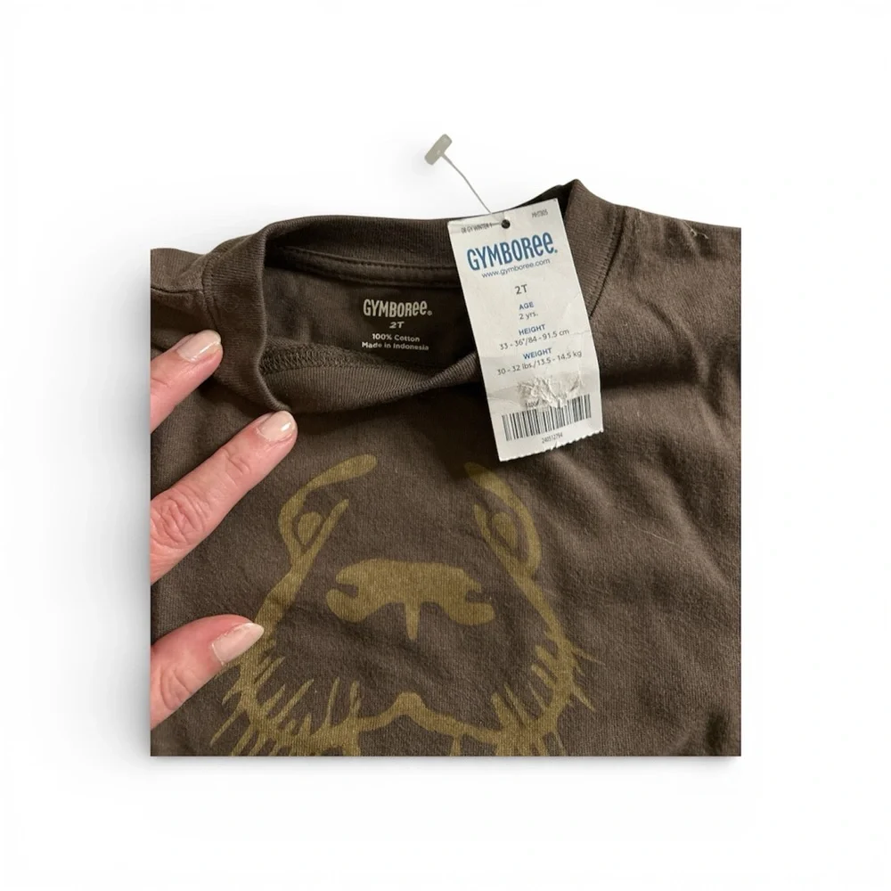 Gymboree 2T Walrus Long Sleeve Shirt Brown Layered Waffle Thermal Arctic 2008